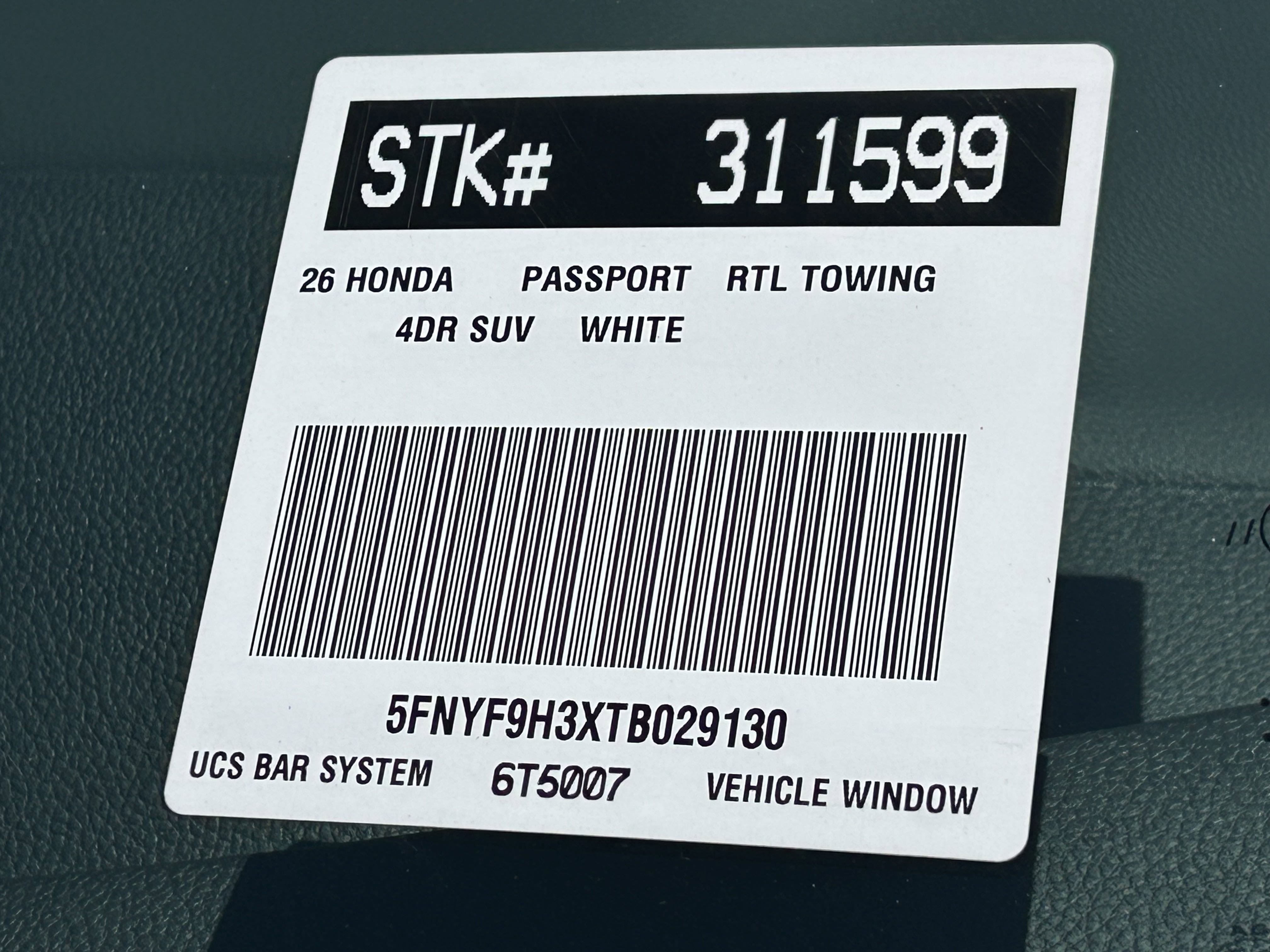 New 2026 Honda Passport RTL image 20