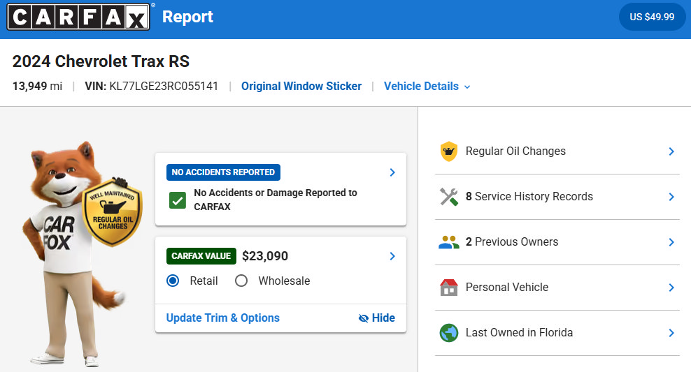 Used 2024 Chevrolet Trax RS w/ Driver Confidence Package FWD image 32