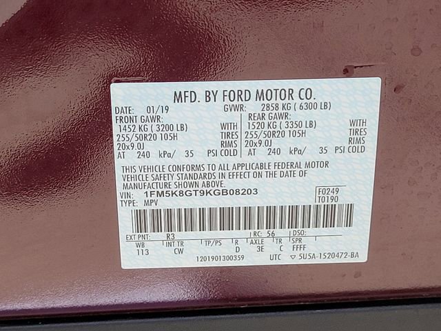 Used 2019 Ford Explorer Sport w/ Equipment Group 401A AWD/4WD image 22