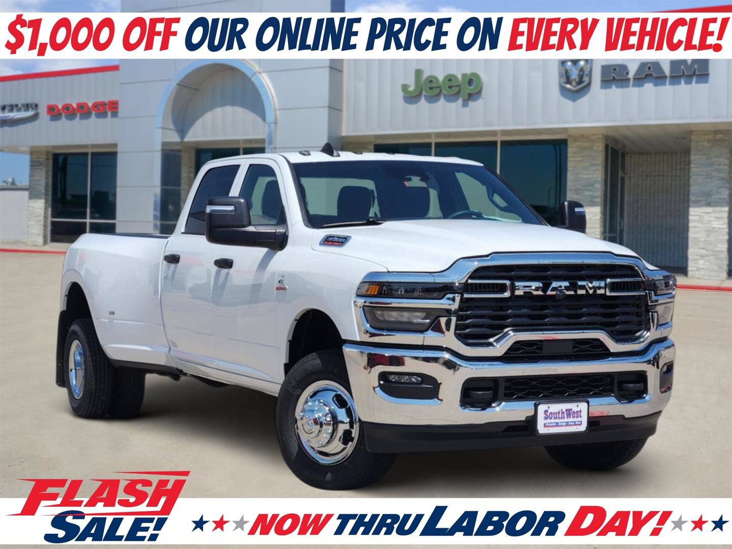 New 2026 RAM 3500 Tradesman w/ Chrome Appearance Group A AWD/4WD 360° Tour