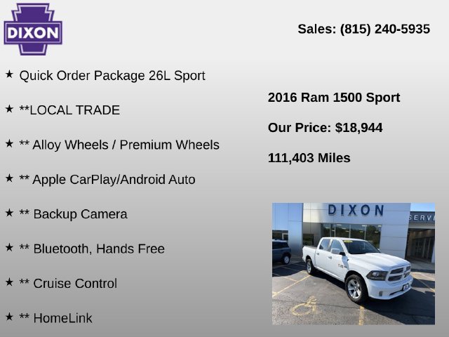 Used 2016 RAM 1500 Sport AWD/4WD image 4