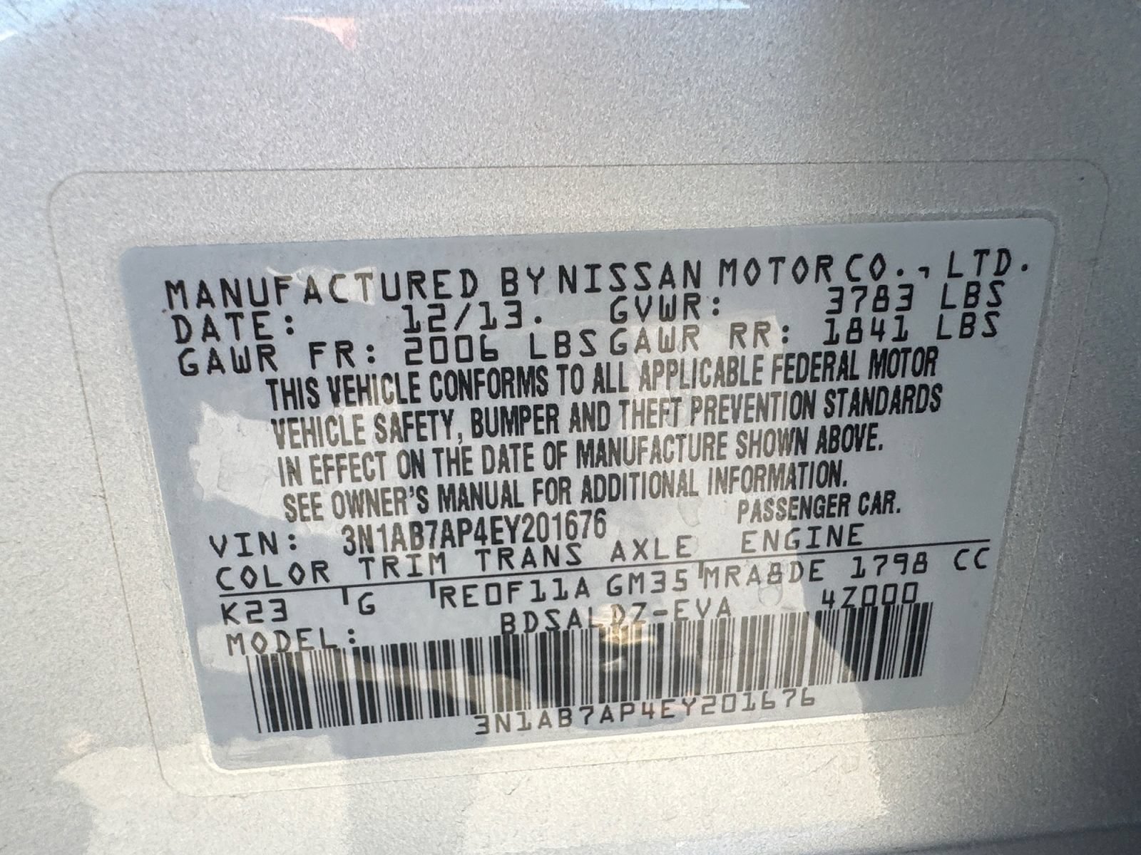 Used 2014 Nissan Sentra SV FWD image 15