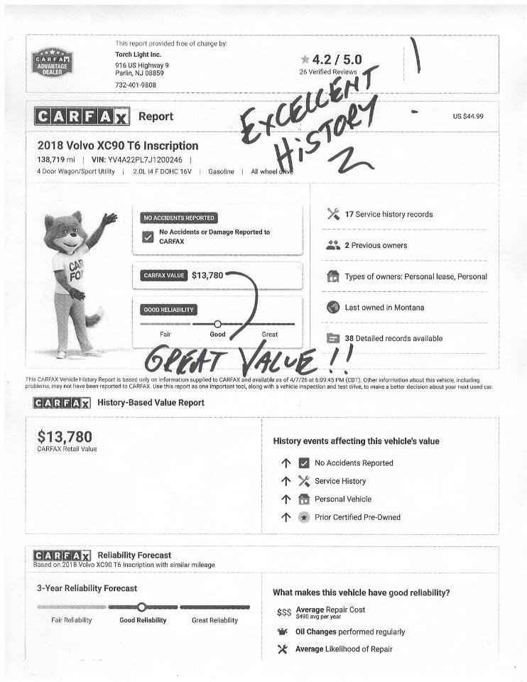 Used 2018 Volvo XC90 T6 Inscription w/ Convenience Package AWD/4WD image 23