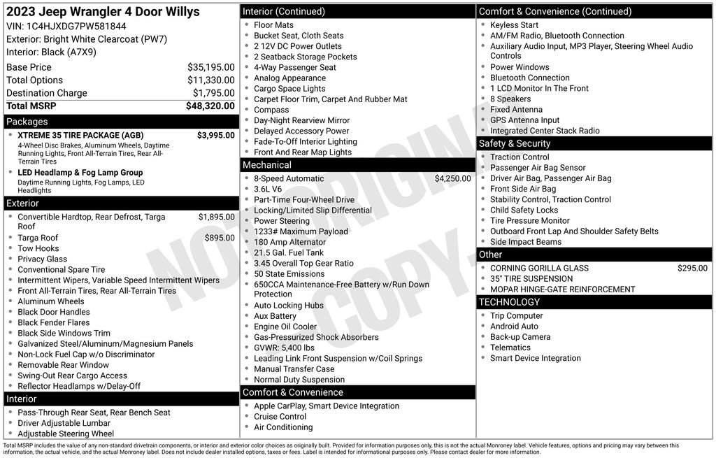Used 2023 Jeep Wrangler Sport w/ Xtreme 35 Tire Package image 3
