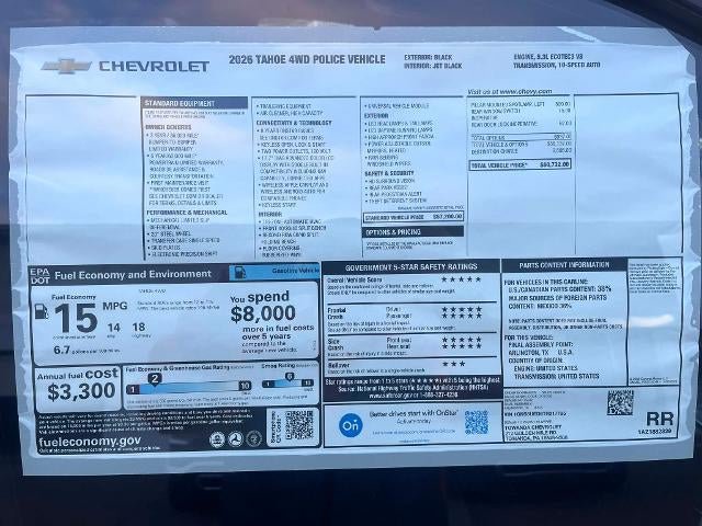 New 2026 Chevrolet Tahoe 4WD image 7
