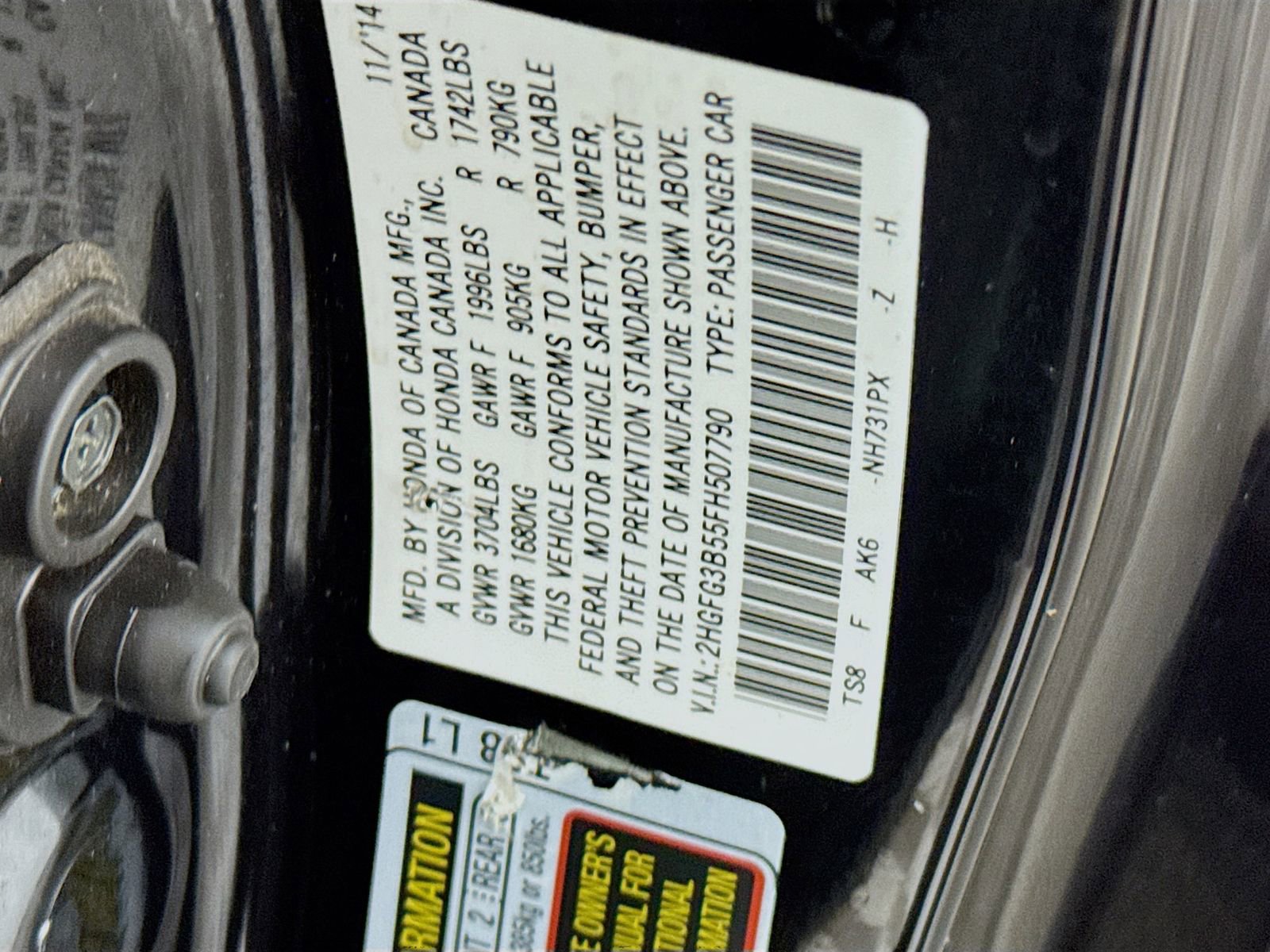 Used 2015 Honda Civic LX image 21