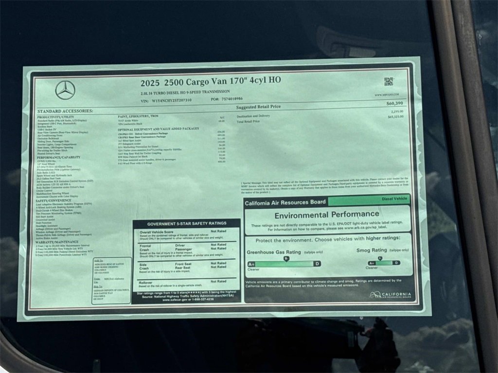 New 2025 Mercedes-Benz Sprinter 2500 image 9