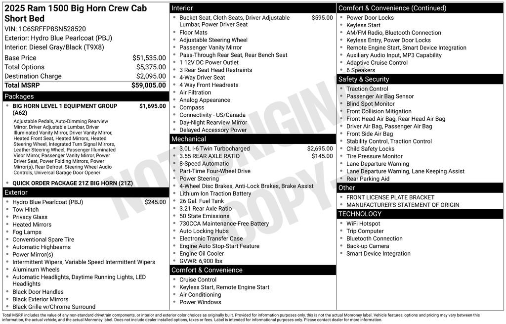 Used 2025 RAM 1500 Big Horn AWD/4WD image 30