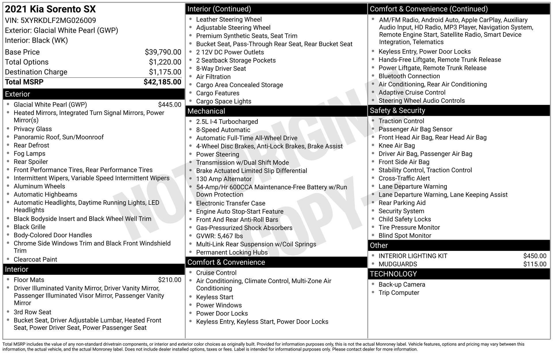 Used 2021 Kia Sorento SX image 39