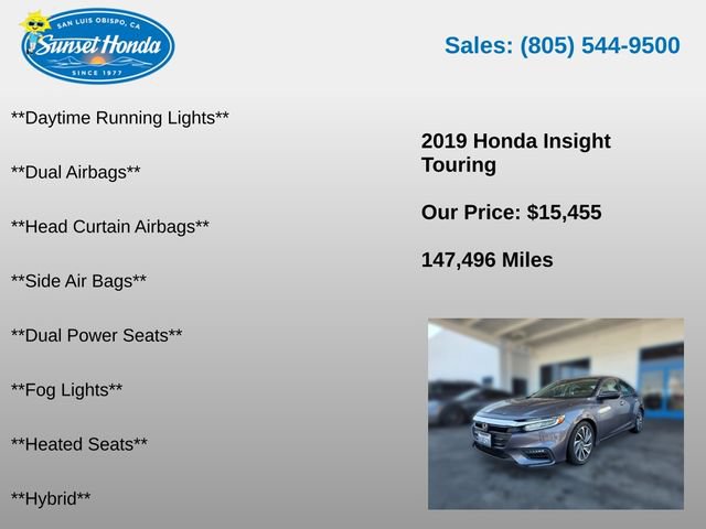 Used 2019 Honda Insight Touring image 9