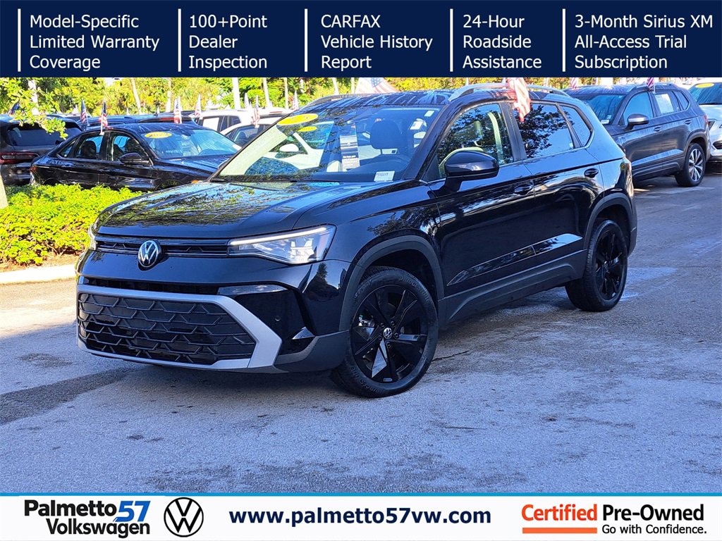 Certified 2025 Volkswagen Taos SE w/ Panoramic Sunroof Package