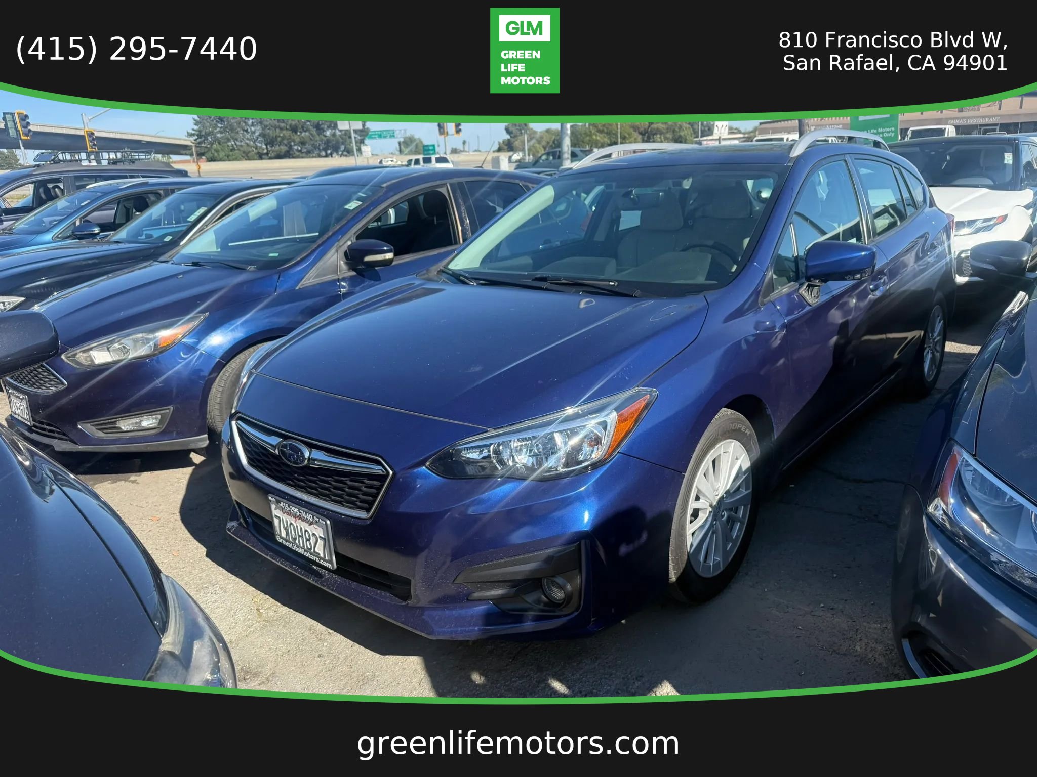 Used 2017 Subaru Impreza 2.0i Premium w/ BSD & Rcta/SRF/Eyesight AWD/4WD image 1