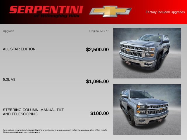 Used 2015 Chevrolet Silverado 1500 LT w/ All Star Edition AWD/4WD image 4