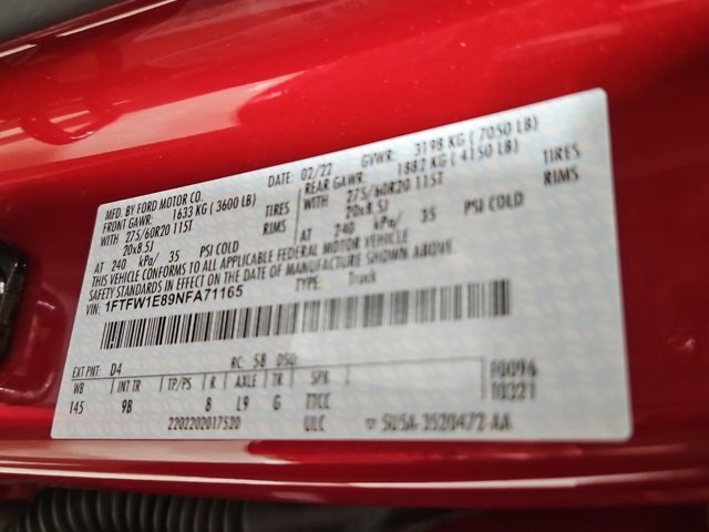 Used 2022 Ford F150 Platinum w/ Equipment Group 701A High image 31