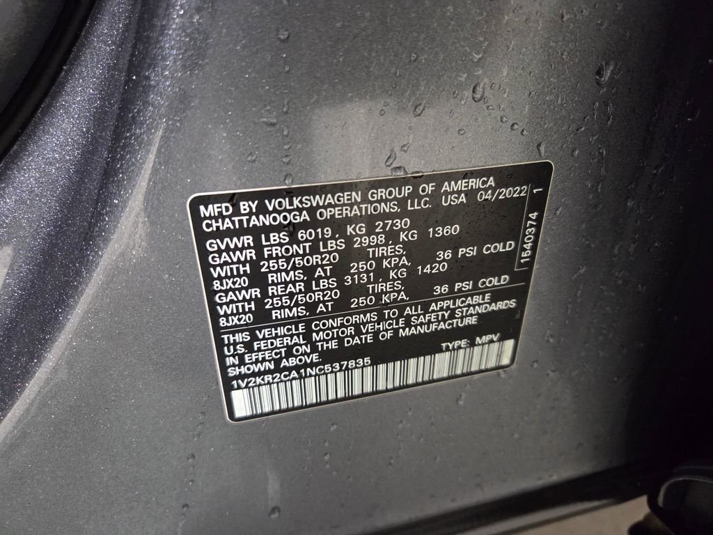 Used 2022 Volkswagen Atlas SE image 25