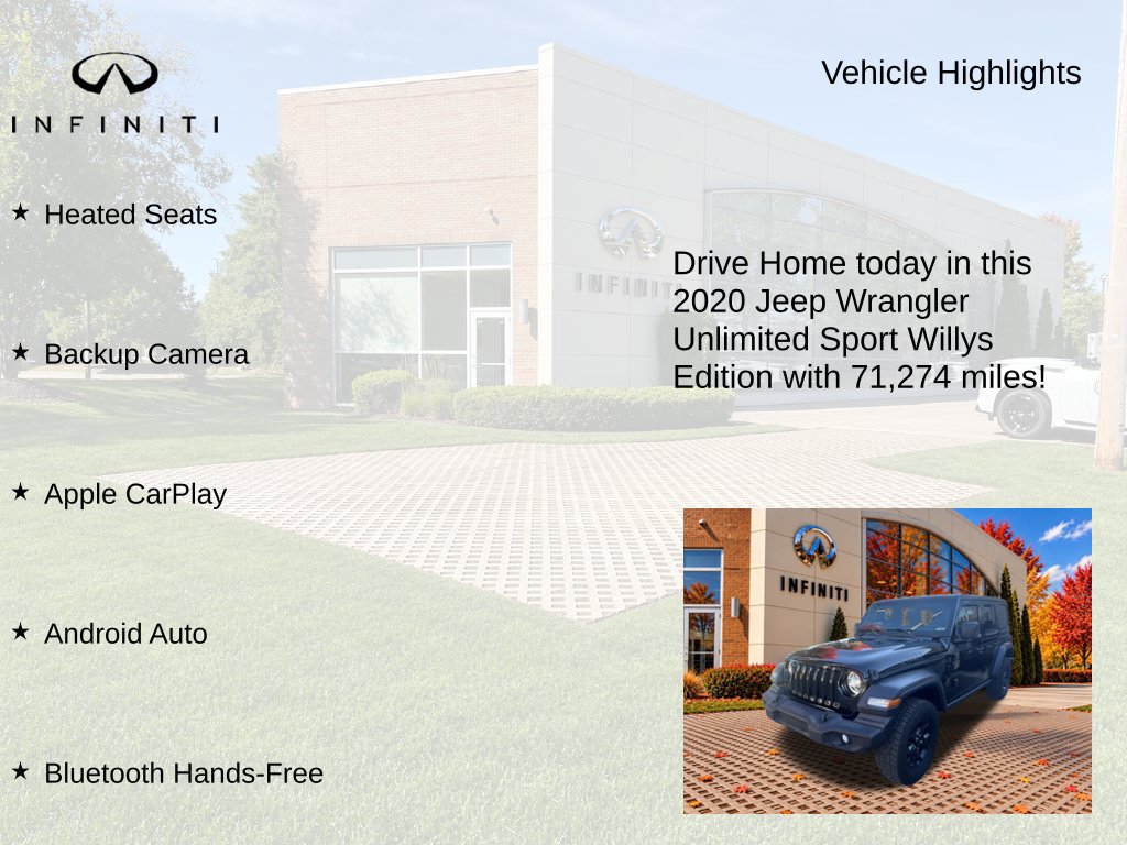 Used 2020 Jeep Wrangler Unlimited Sport AWD/4WD image 9