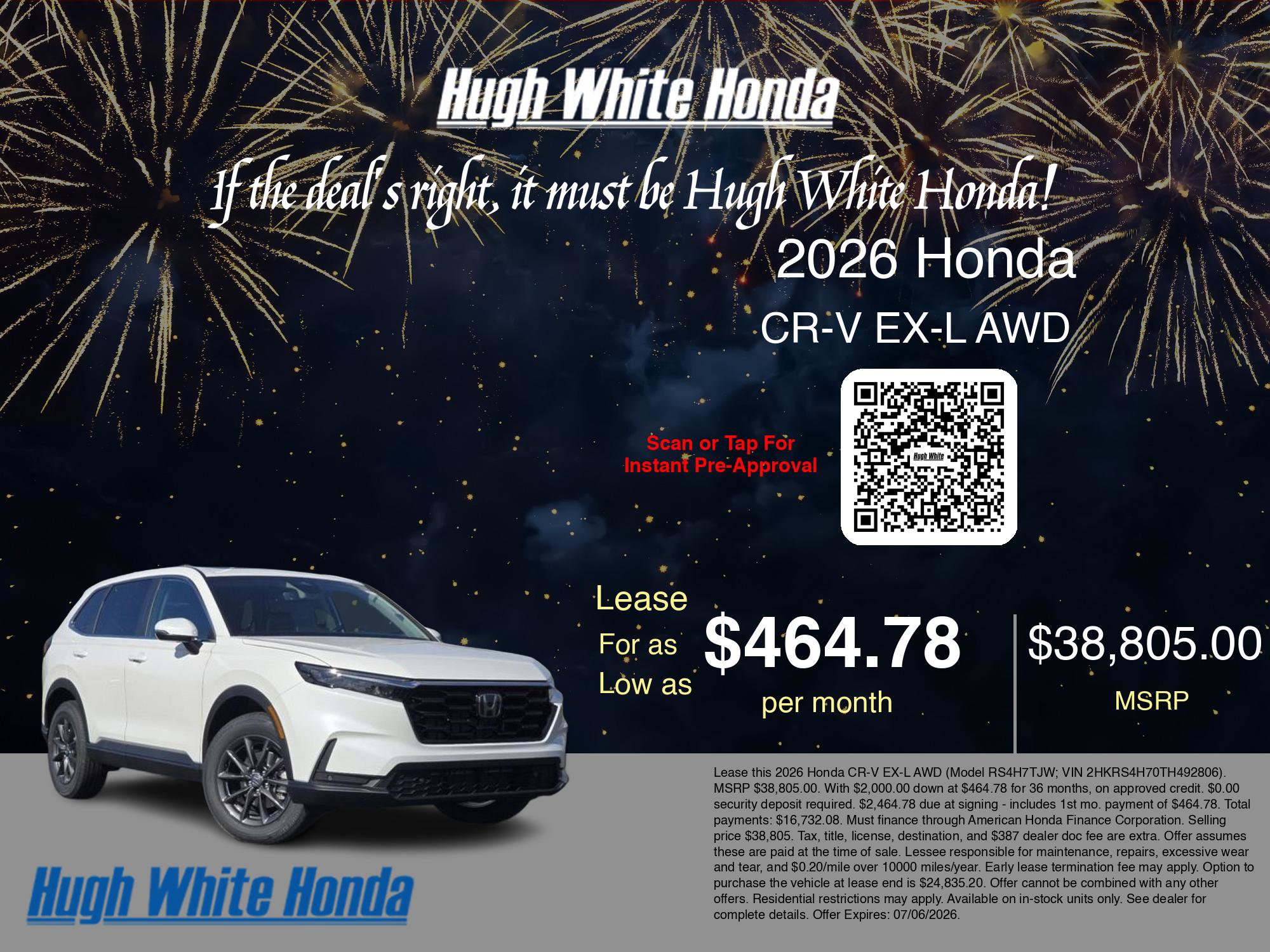New 2026 Honda CR-V EX-L image 3
