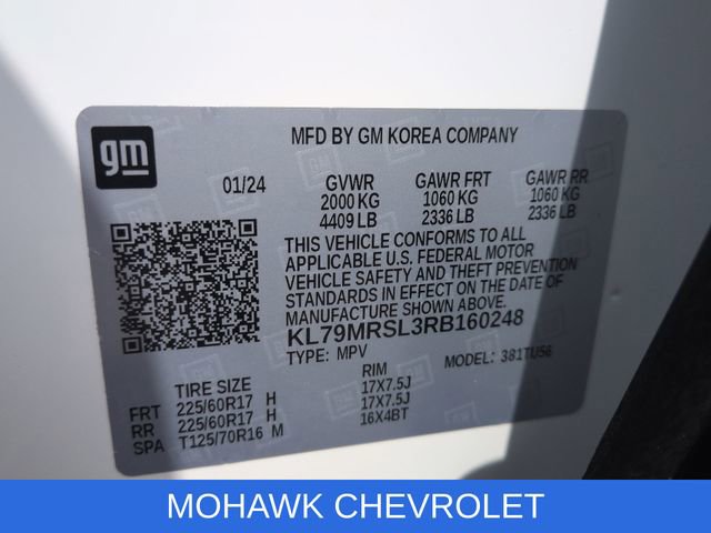 Certified 2024 Chevrolet TrailBlazer LT w/ LT Cold Weather Package AWD/4WD image 33