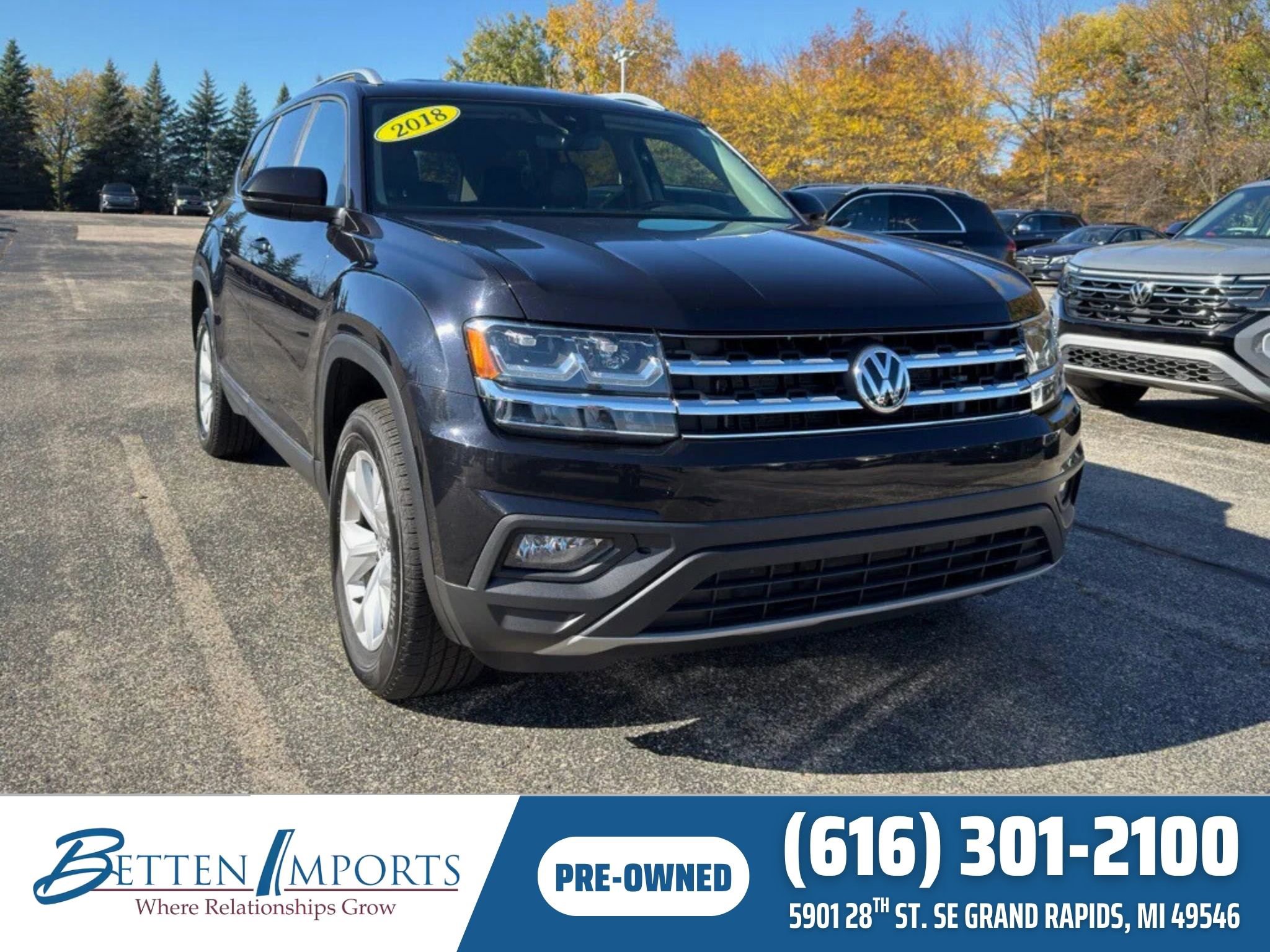 Used 2018 Volkswagen Atlas SE