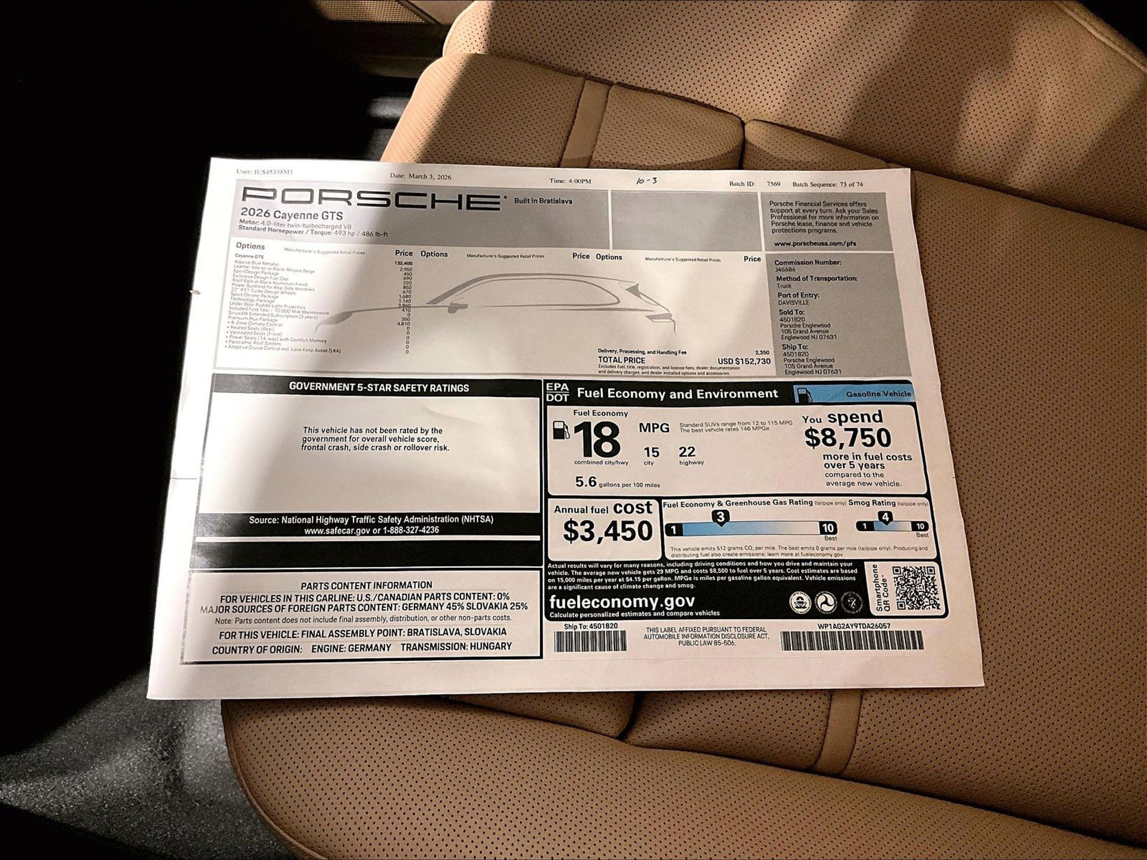 New 2026 Porsche Cayenne GTS image 14