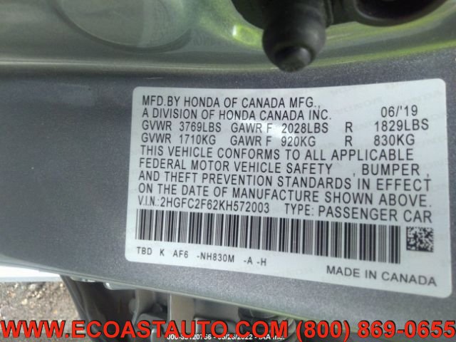 Used 2019 Honda Civic LX image 19