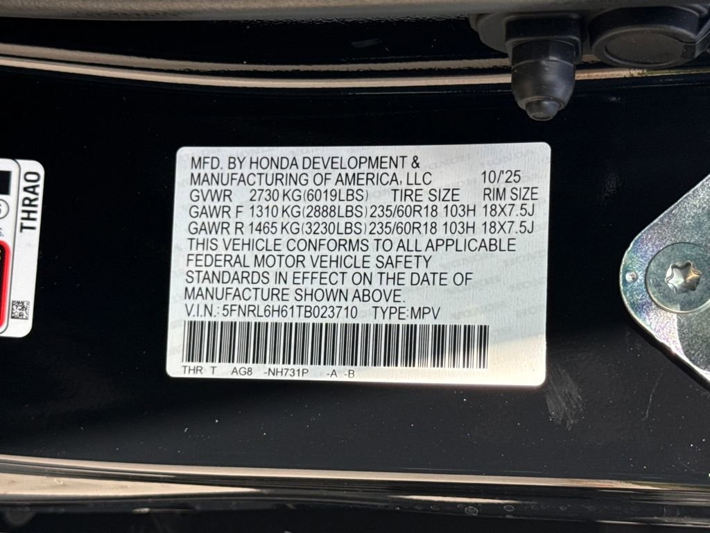 New 2026 Honda Odyssey EX-L image 28