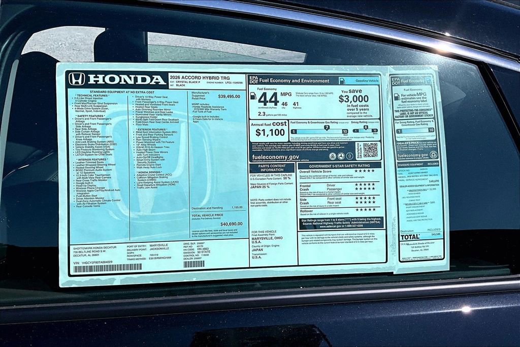 New 2026 Honda Accord Touring image 14