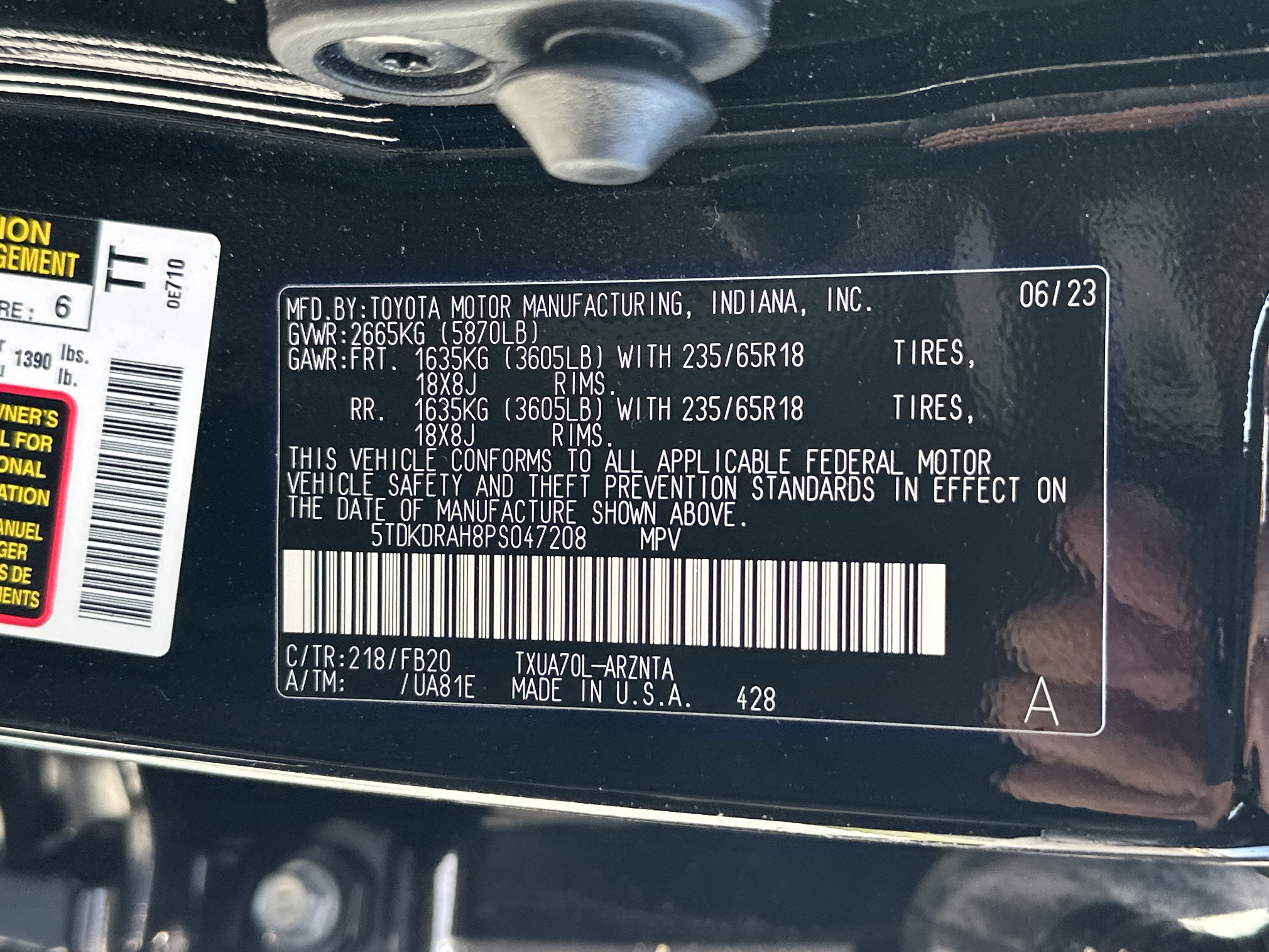 Used 2023 Toyota Highlander L FWD image 35
