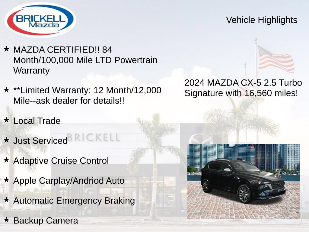 Used 2024 MAZDA CX-5 Signature AWD/4WD image 16