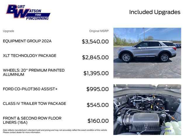 New 2024 Ford Explorer XLT w/ Equipment Group 202A AWD/4WD image 3