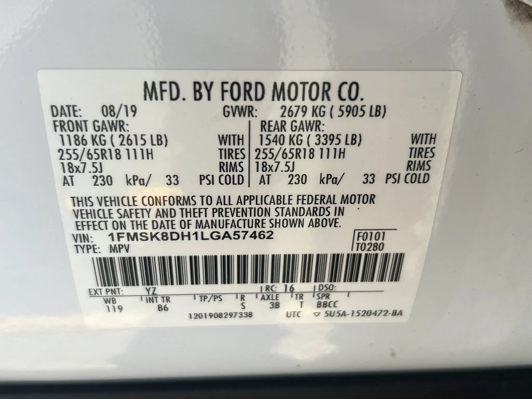 Used 2020 Ford Explorer XLT AWD/4WD image 33