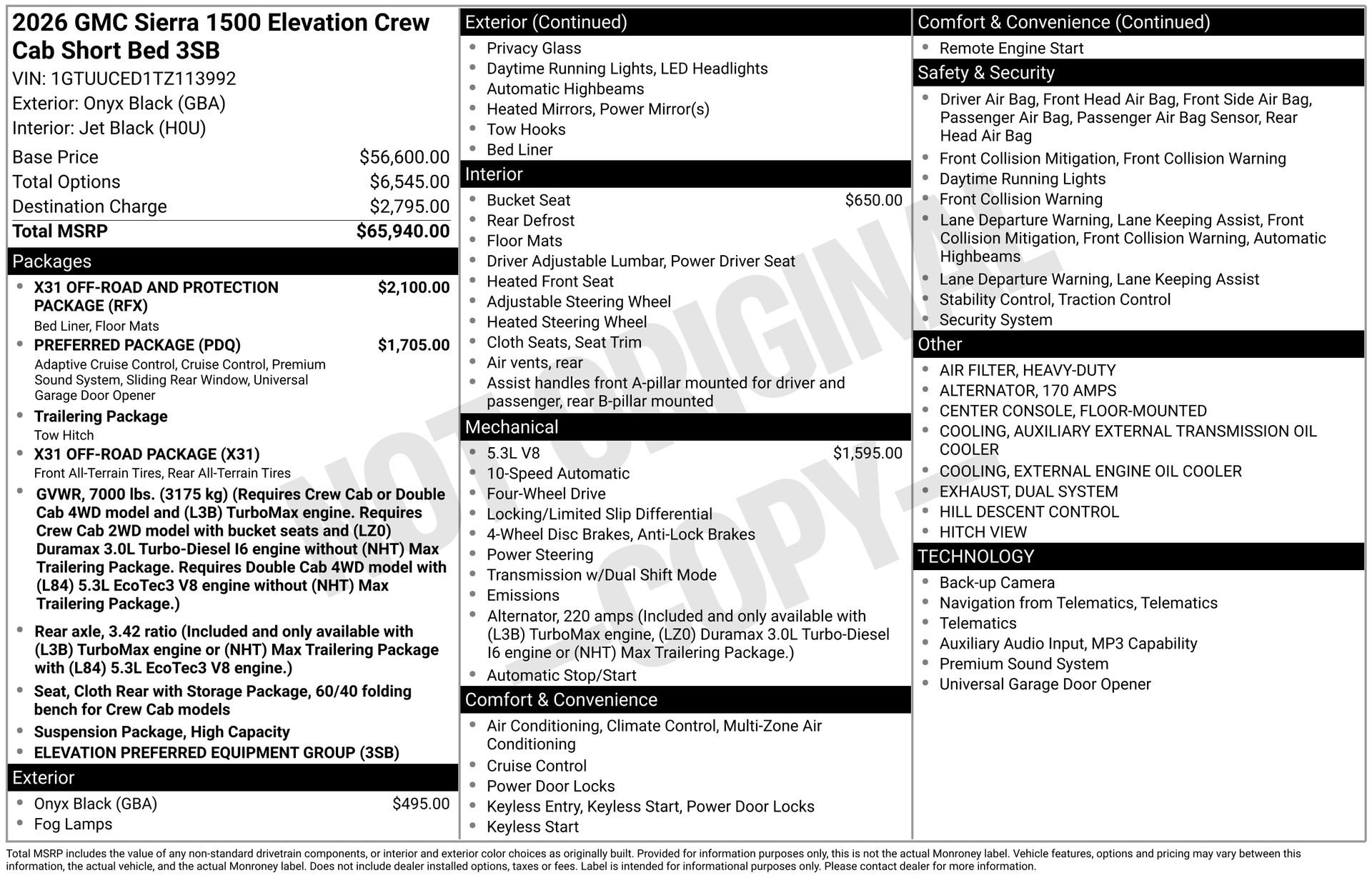Used 2026 GMC Sierra 1500 Elevation AWD/4WD image 31