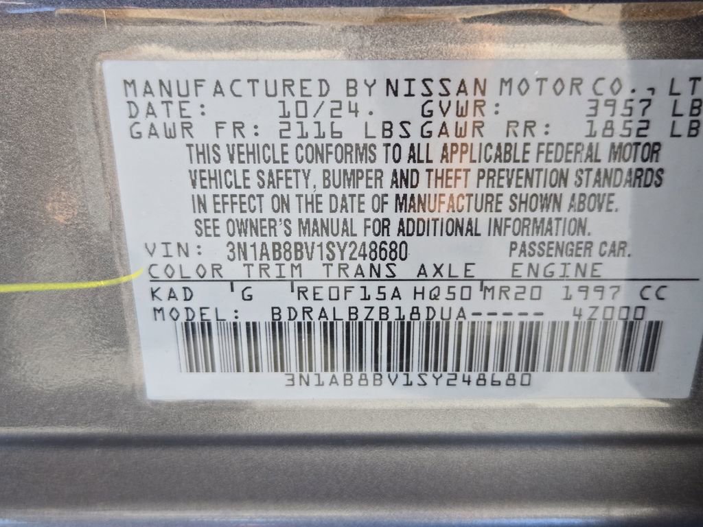 Used 2025 Nissan Sentra S FWD image 32