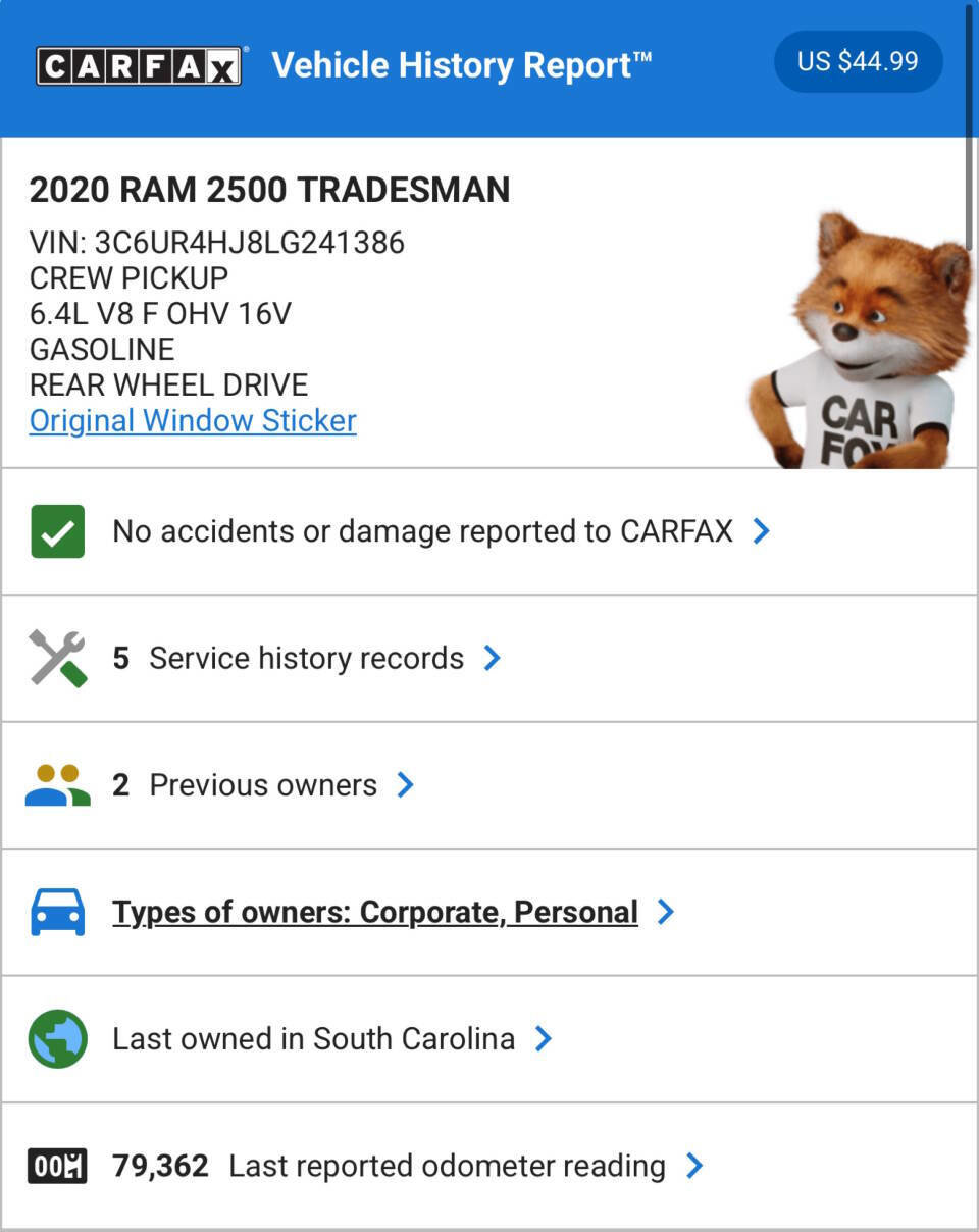 Used 2020 RAM 2500 Tradesman image 3