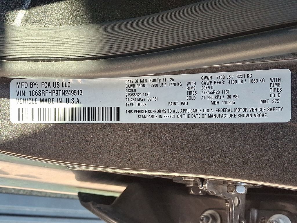 Certified 2026 RAM 1500 Limited AWD/4WD image 21