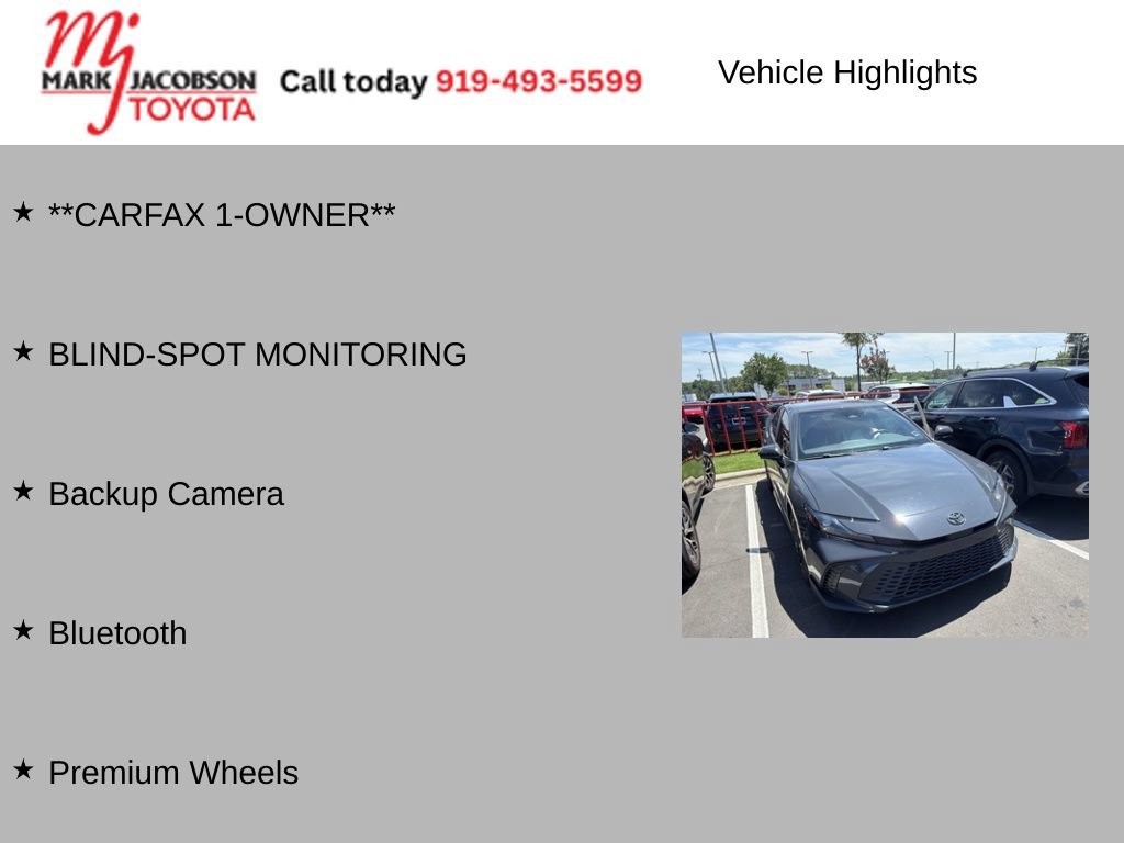 Used 2025 Toyota Camry SE FWD image 6