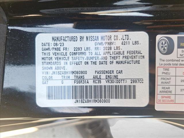 Used 2024 Nissan Z Performance w/ Floor Mat Package image 20