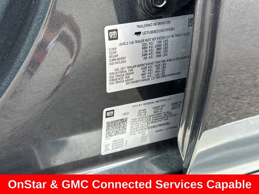 Used 2021 GMC Sierra 1500 SLT w/ SLT Premium Package AWD/4WD image 45