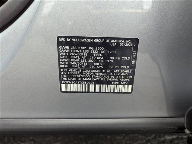 New 2026 Volkswagen Atlas SE FWD image 30