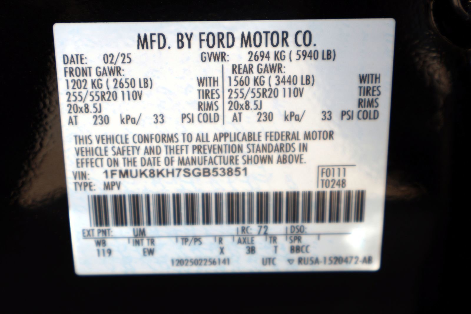 Used 2025 Ford Explorer ST-Line AWD/4WD image 37