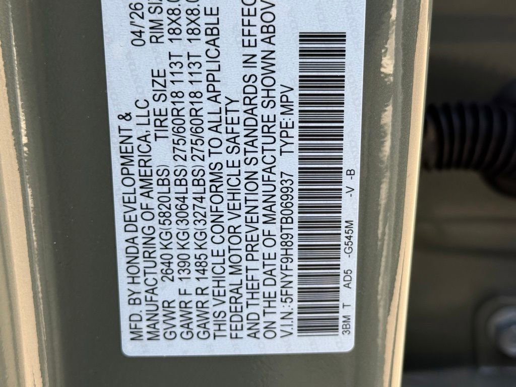 New 2026 Honda Passport TrailSport Elite image 25