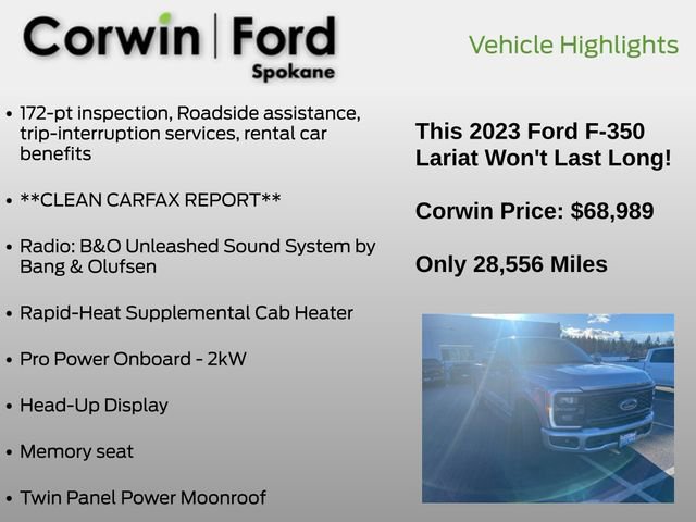Used 2023 Ford F350 Lariat w/ Lariat Ultimate Package image 21