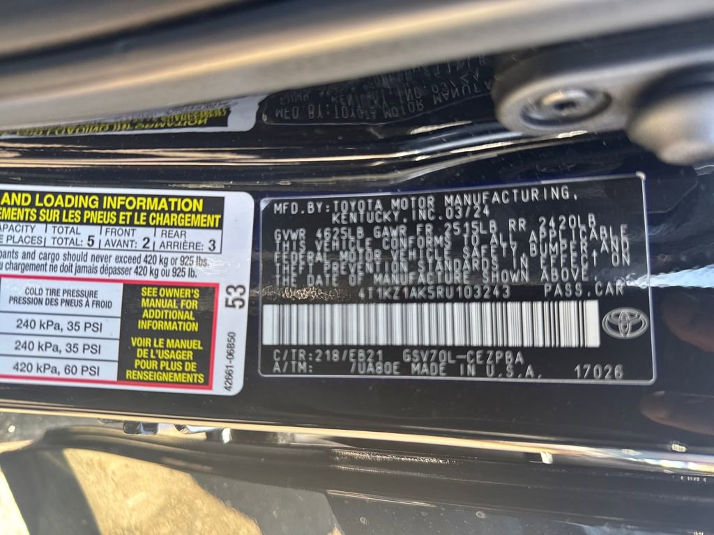 Used 2024 Toyota Camry TRD w/ TRD Package w/JBL Audio image 31