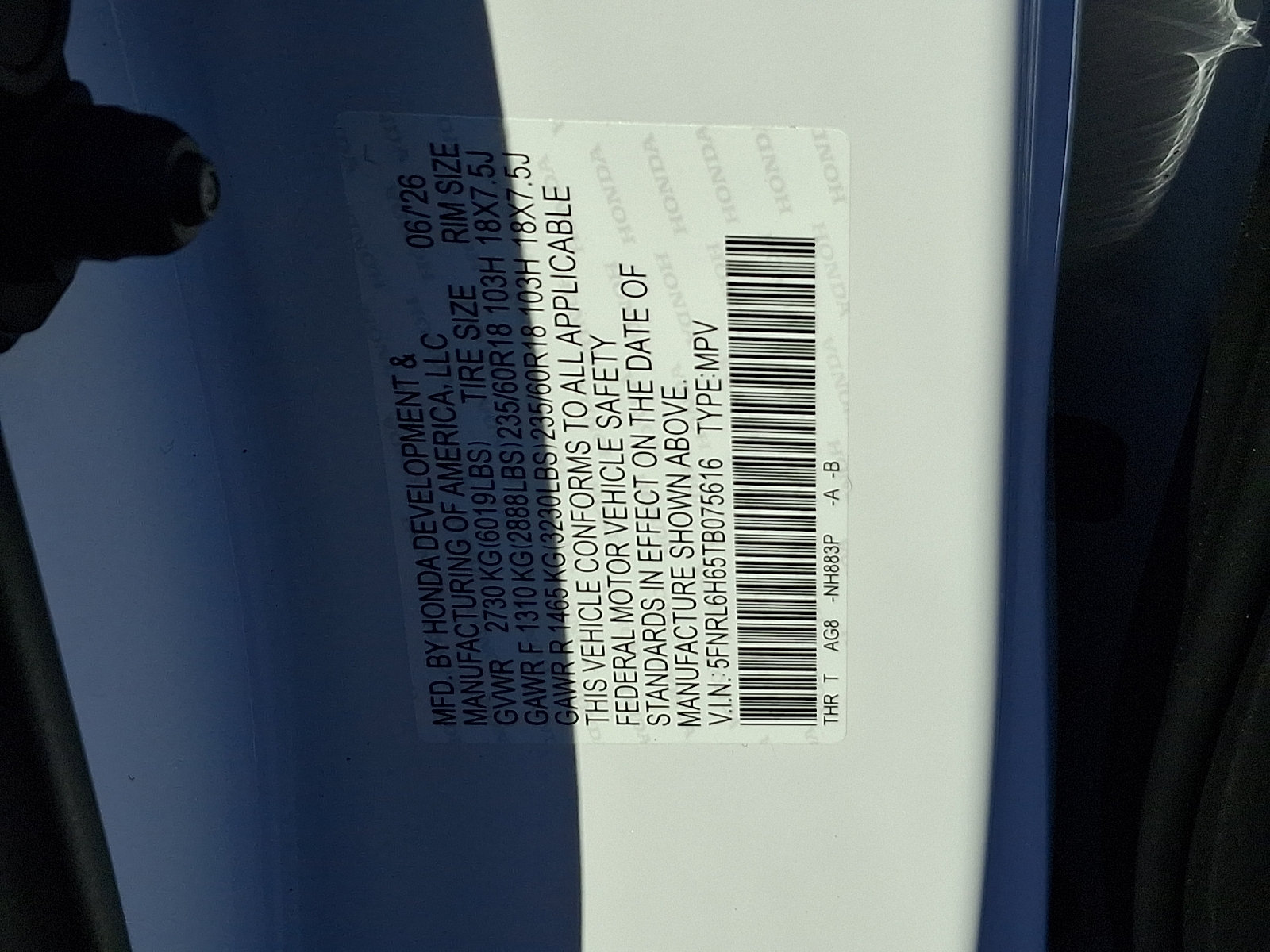 New 2026 Honda Odyssey EX-L image 10