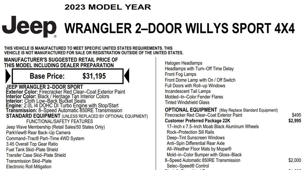 Used 2023 Jeep Wrangler Willys image 22