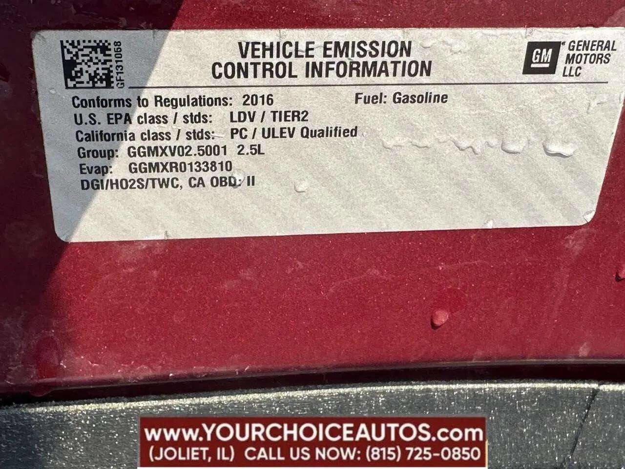 Used 2016 Chevrolet Malibu LT w/ Power Convenience Package image 8