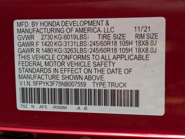 Used 2022 Honda Ridgeline RTL-E image 25