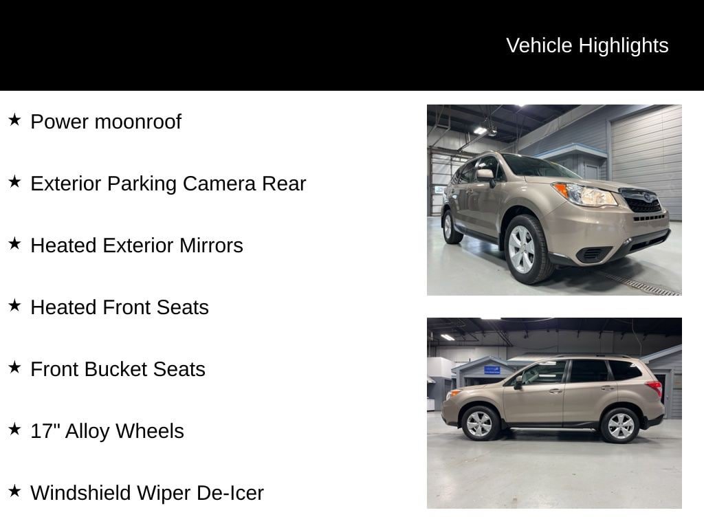 Used 2016 Subaru Forester 2.5i Premium w/ All-Weather Package AWD/4WD image 13