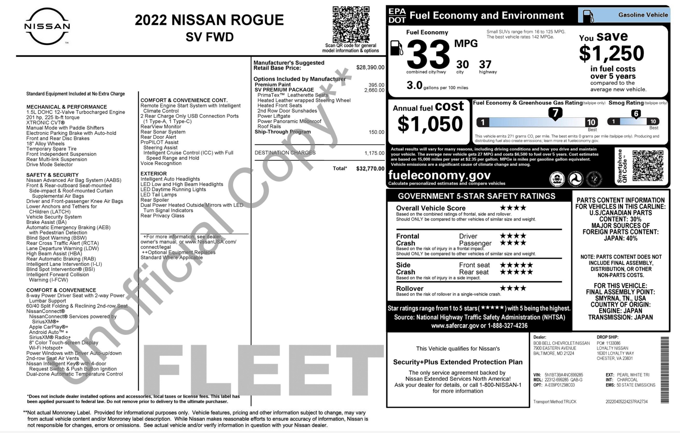 Used 2022 Nissan Rogue SV w/ SV Premium Package FWD image 2