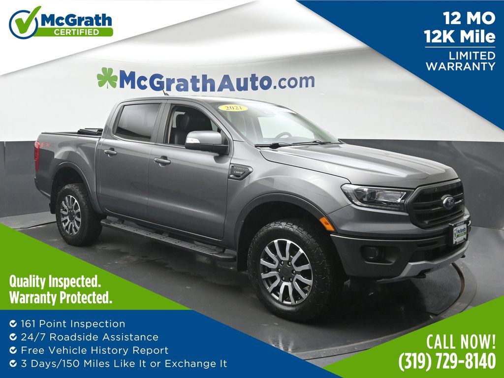 Used 2021 Ford Ranger Lariat w/ Equipment Group 501A High image 1